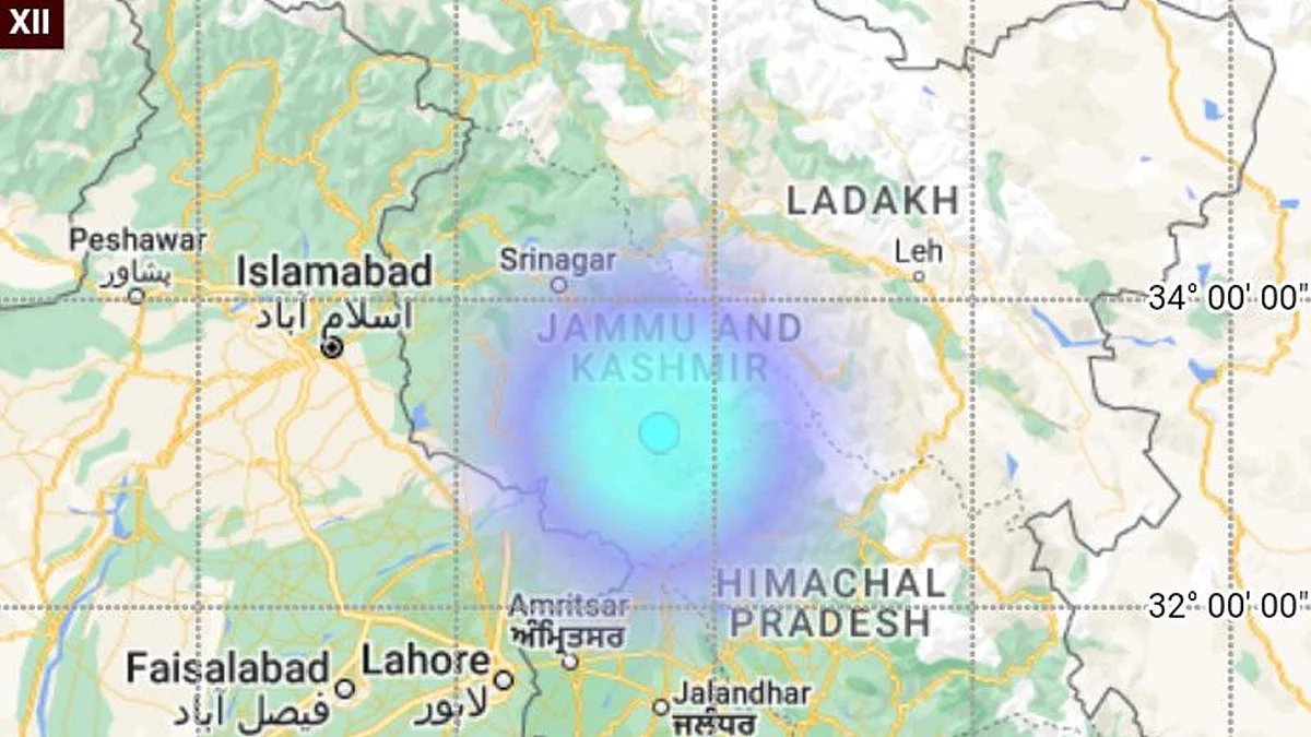 जम्मू-कश्मीर के किश्तवाड़ और डोडा में महसूस किए गए भूकंप के झटके