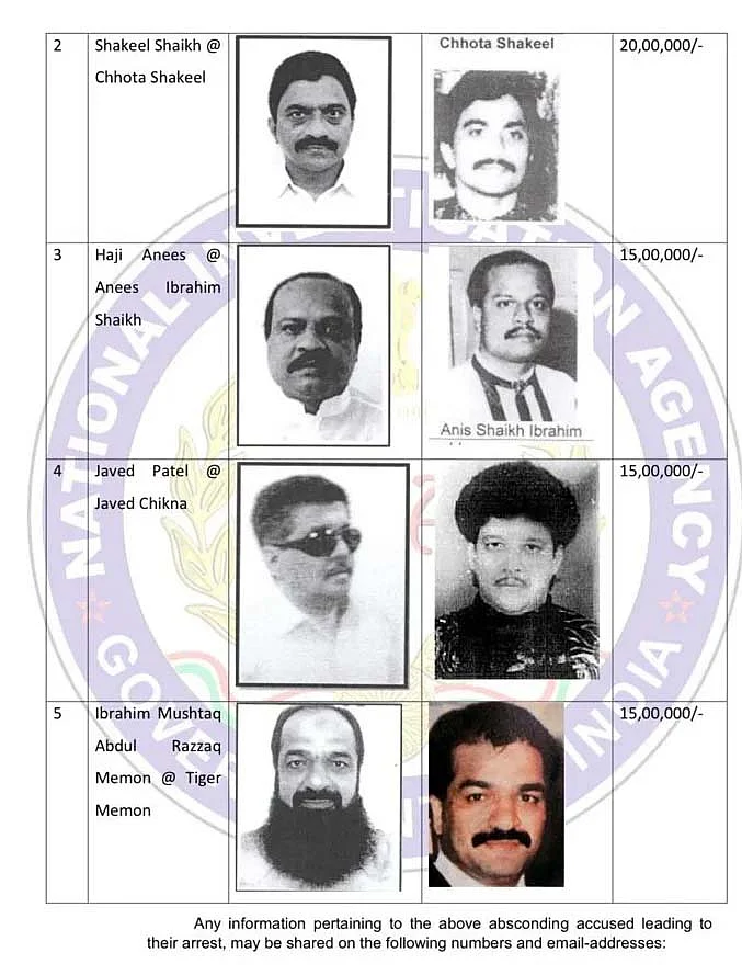 NIA ने अंडरवर्ल्ड डॉन 'दाऊद इब्राहिम' पर रखा 25 लाख रुपये का इनाम, जारी किया नया फोटो