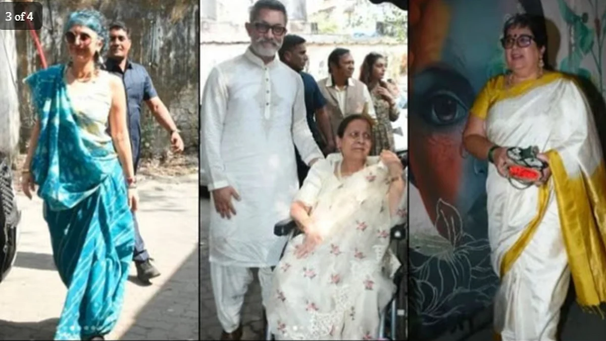 सगाई में दिखी रीना दत्ता और किरण राव
