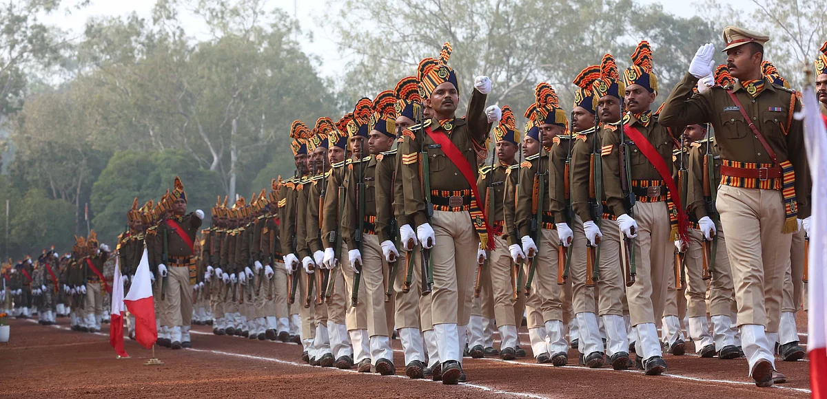 गणतंत्र दिवस परेड की फुल ड्रेस फायनल रिर्हसल