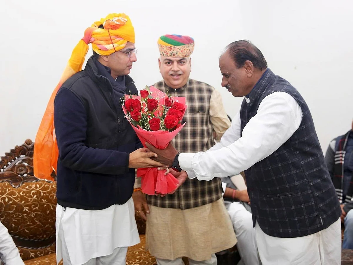 राजस्थान प्रदेश कांग्रेस कमिटी के सचिव गजेंद्र सिंह से मुलाकात