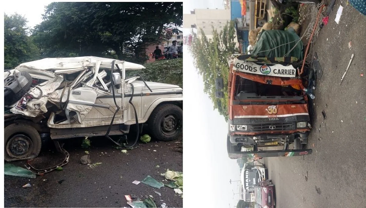 पुणे-बंगळूर महामार्गावरील नवलेपुलाजवळ ८ वाहनांचा भयानक अपघात...