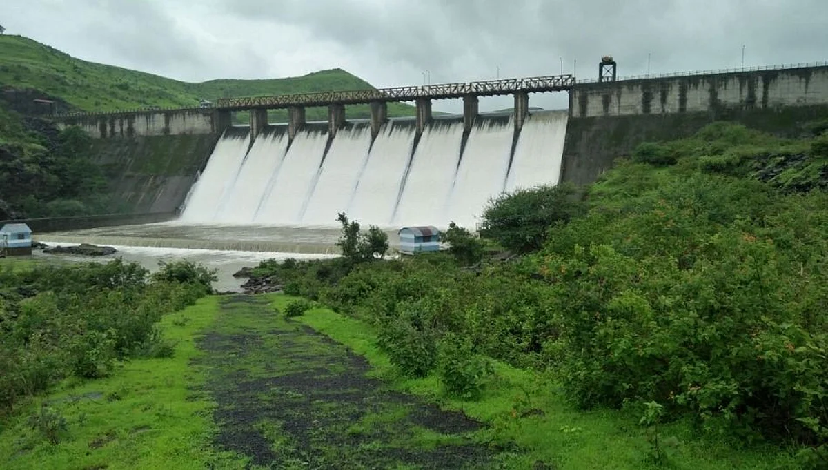 भीमाशंकर परिसरातील कळमोडी धरण ओव्हरफ्लो...!