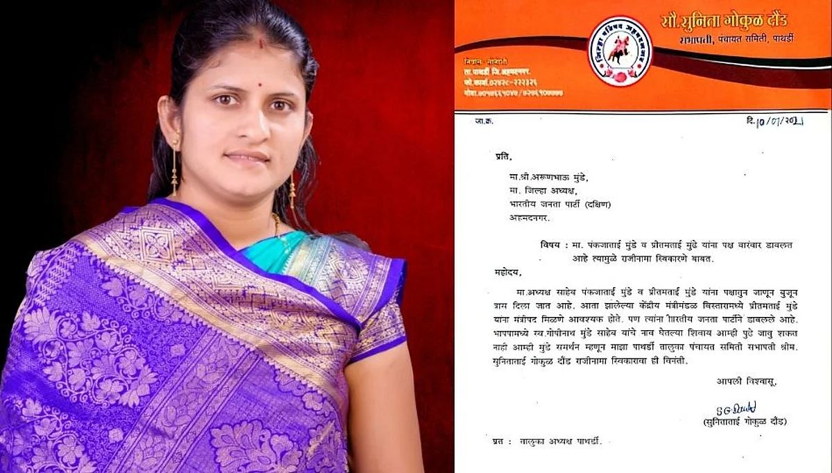 मुंडे समर्थक नाराज; राजीनाम्याचं लोण अहमदनगरपर्यंत