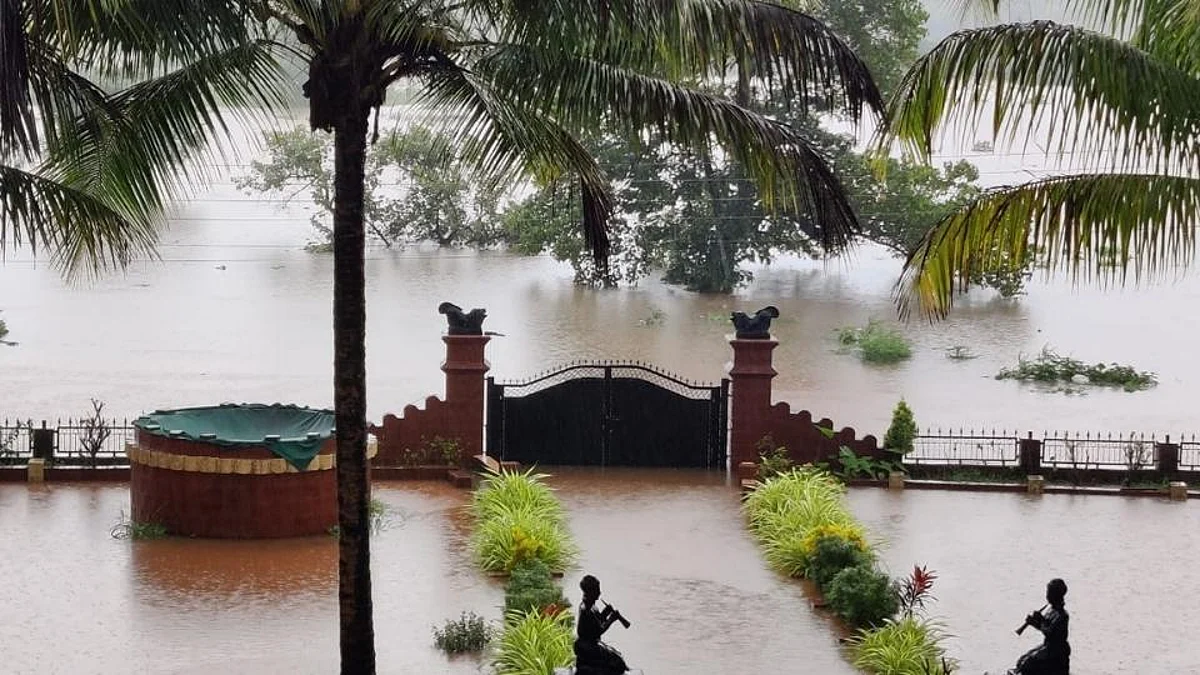 सिंधुदुर्गात पावसाचा जाेर सुरु; पावाचीवाडीचा संपर्क तुटला