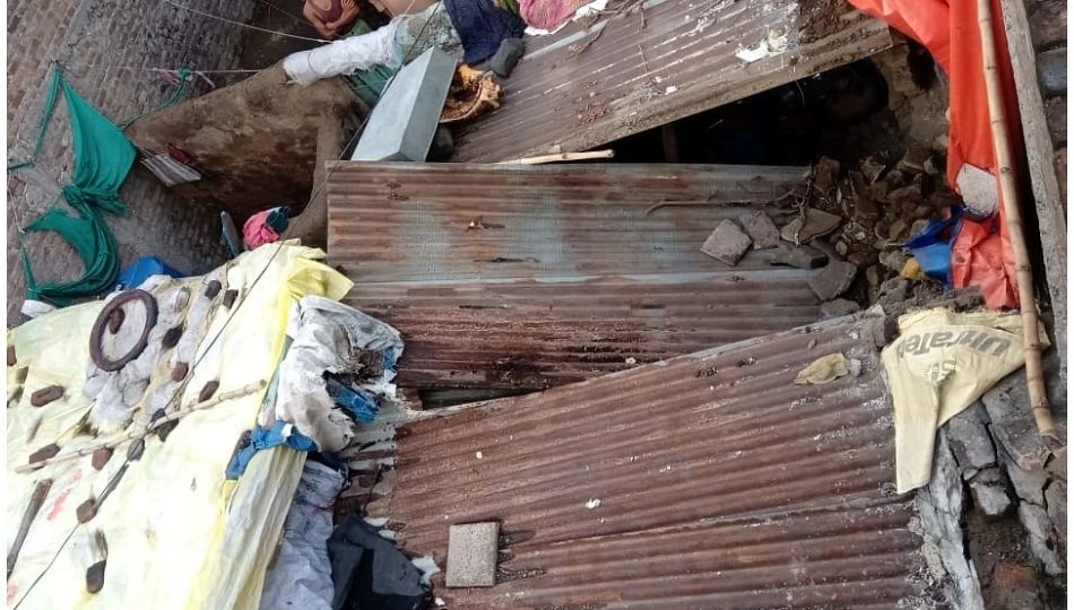पावसामुळे भिंत कोसळून चिमुकल्याचा मृत्यू; पाच जण जखमी