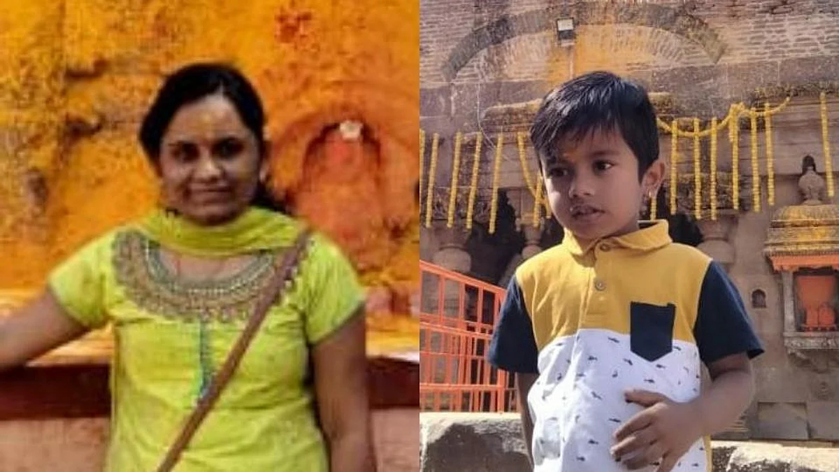पुरात वाहून गेलीली आई, मुलगा सापडला, औंढा तालुक्यातील घटना