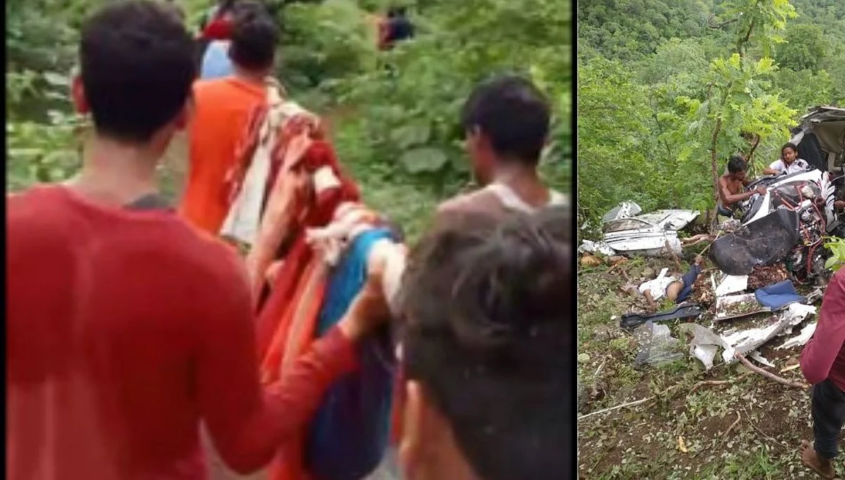 साडीची झोळी अन् बांम्बूलेन्स ते ॲम्बुलन्स! वर्डीच्या विमान दुर्घटनेतील तो प्रसंग..