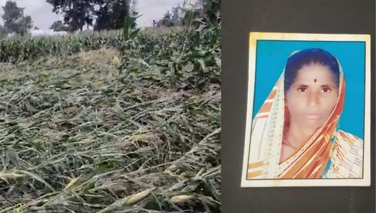 हातातोंडाशी आलेलं पिक गेलं वाहून; महिलेची विष प्राशन करुन आत्महत्या