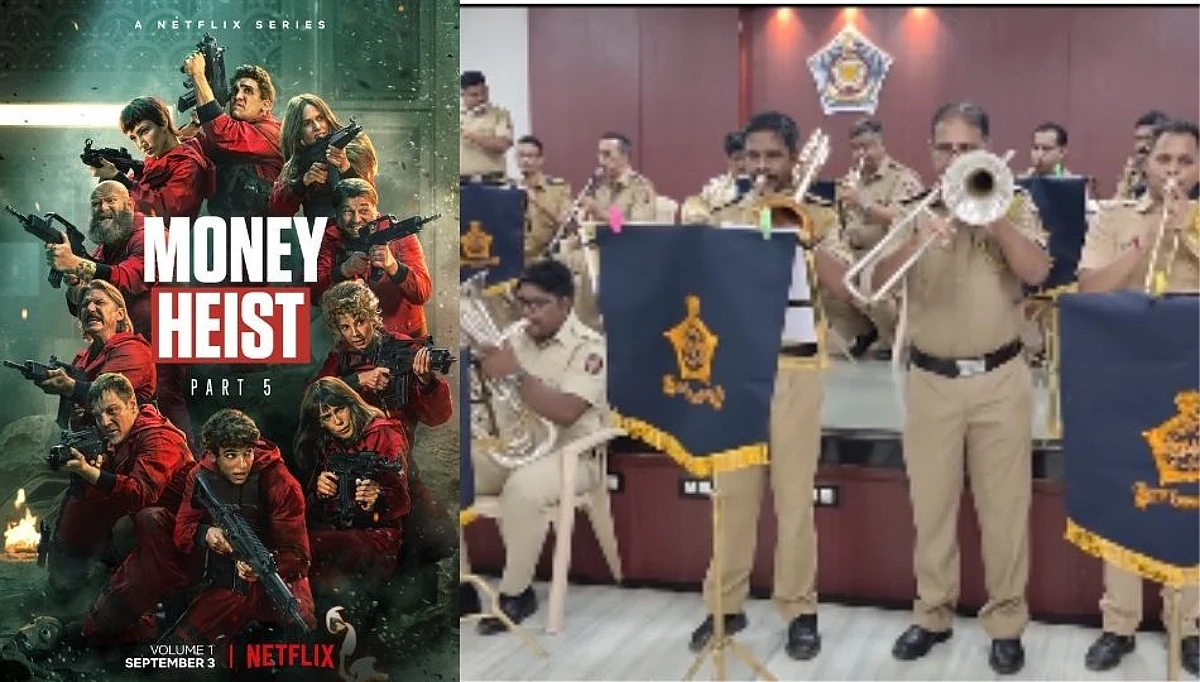 मुंबई पोलिसही Money Heist चे फॅन, Bella Ciao गाण्यावर वाजवला बँड