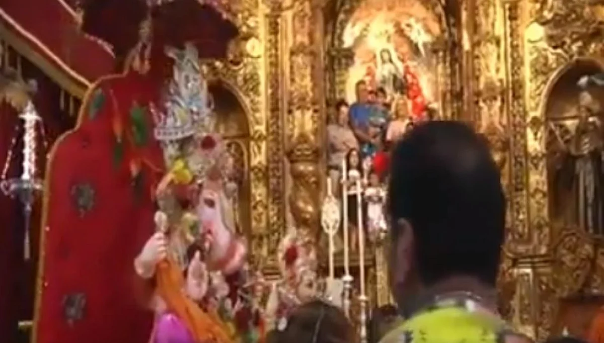 जेंव्हा गणपती बाप्पा स्पेनमध्ये येशू ख्रिस्तांना भेटतात (पहा व्हिडिओ)