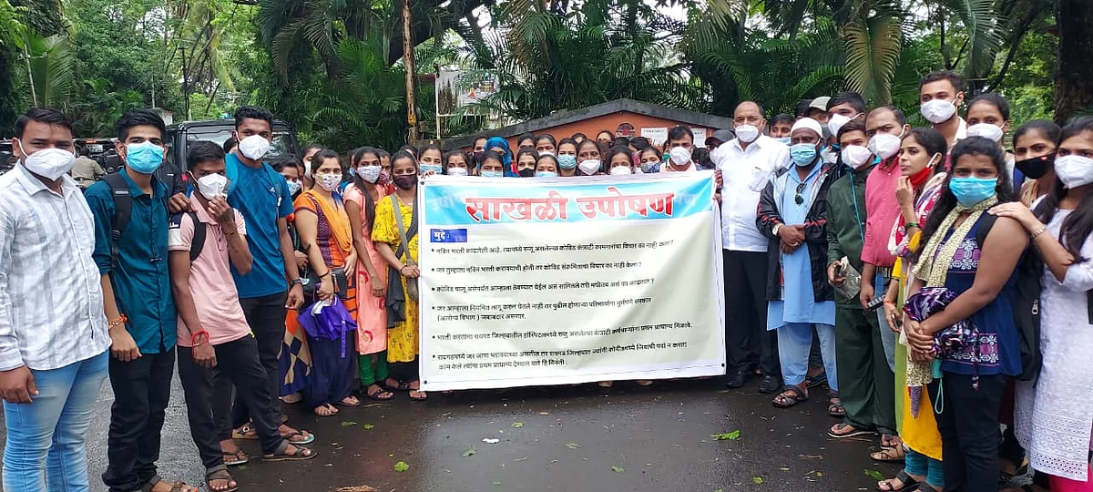 कोरोना काळात रुग्णसेवा करणाऱ्या, कंत्राटी आरोग्य कर्मचाऱ्यांना रातोरात केले कार्यमुक्त