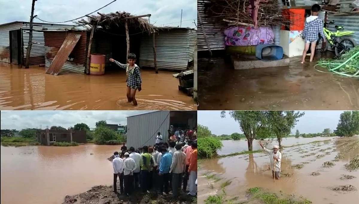 जालन्याला अतिवृष्टीचा फटका! सव्वा लाख हेक्टर जमीन पाण्याखाली