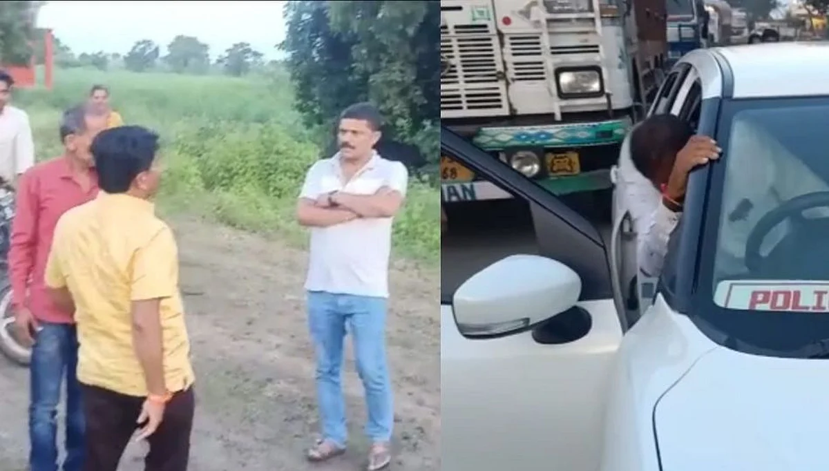 मद्यधुंद पोलिसांनी महामार्गावर वाहन आडवे लावून केला डान्स; महामार्ग 40 मिनिटे जाम