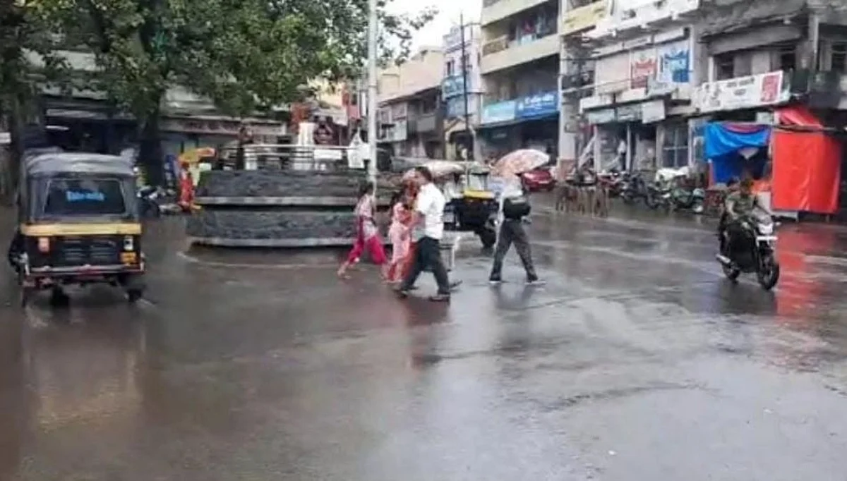 अंदाज चुकला..नंदुरबारमध्ये रिमझिम पाऊस