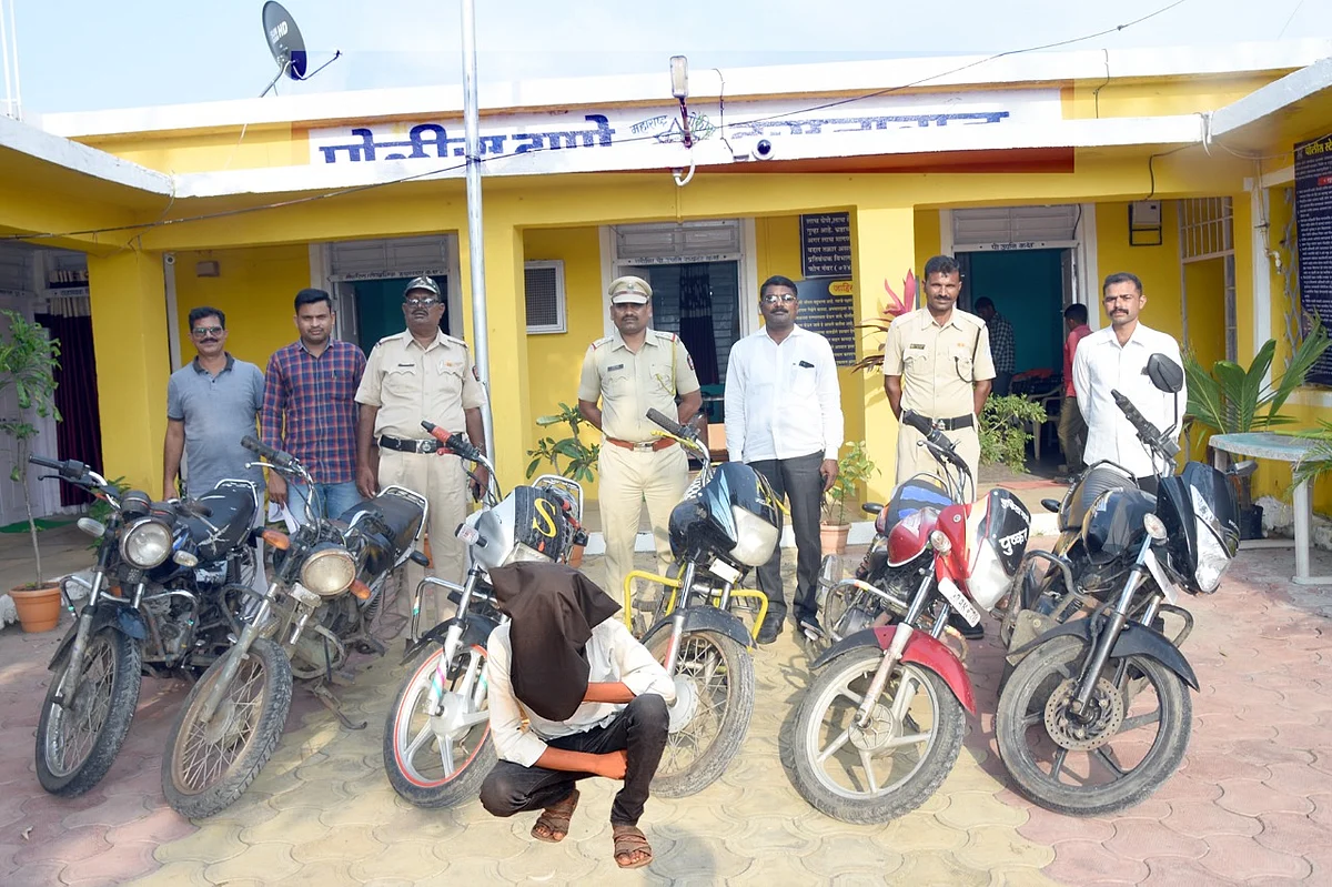 जालन्यात दुचाकीचोराला बेड्या, 6 दुचाक्या जप्त