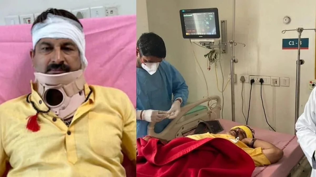 Delhi: भाजप खासदार मनोज तिवारी निदर्शना दरम्यान जखमी; रुग्णालयात दाखल
