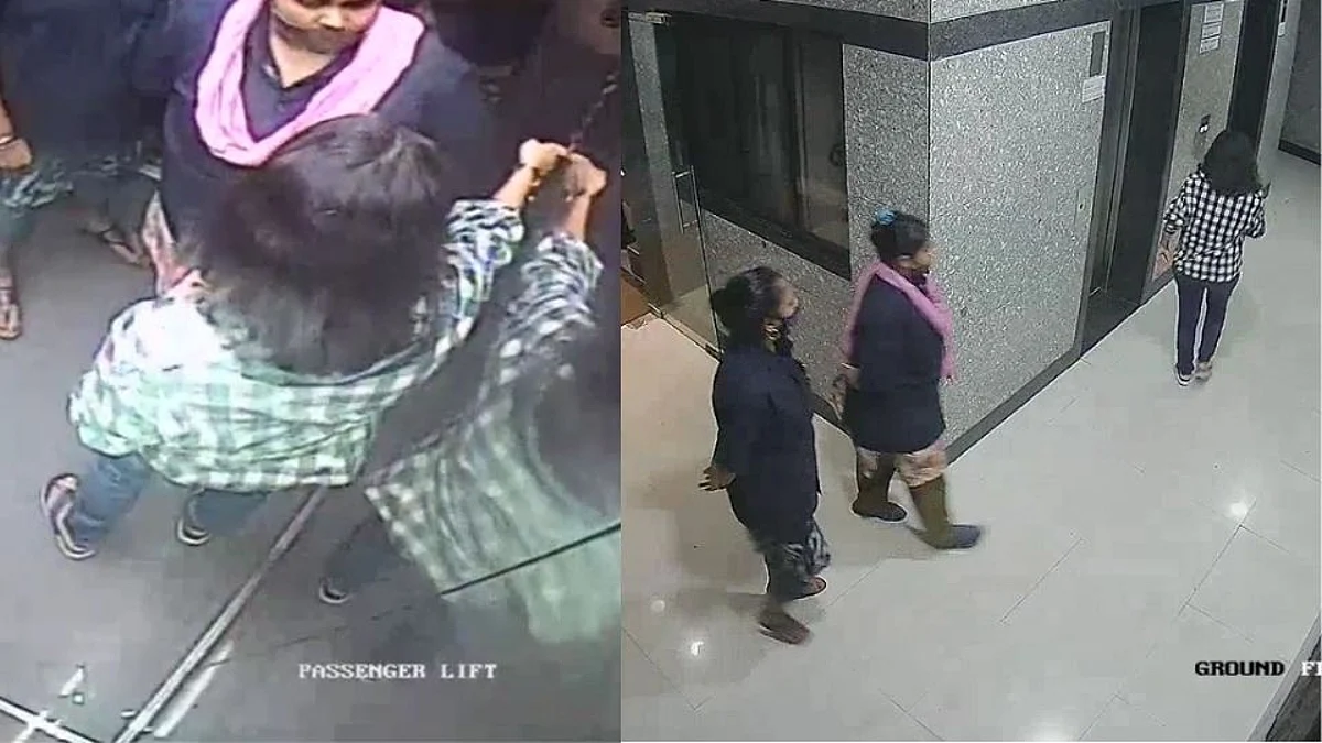 धक्कादायक : सुरक्षारक्षकांनी लिफ्टमध्ये केली महिलेला मारहाण; मारहाणीची घटना CCTV मध्ये कैद (पहा Video)