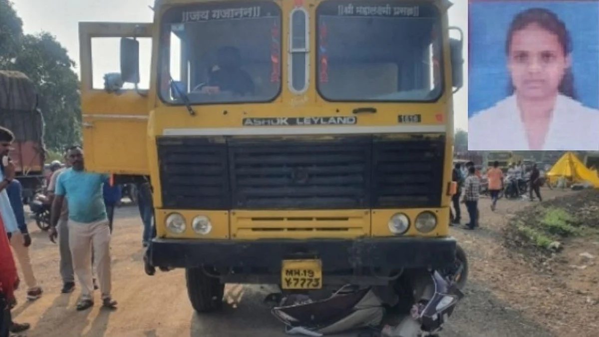 डंपरच्या धडकेत महिलेचा मृत्यू