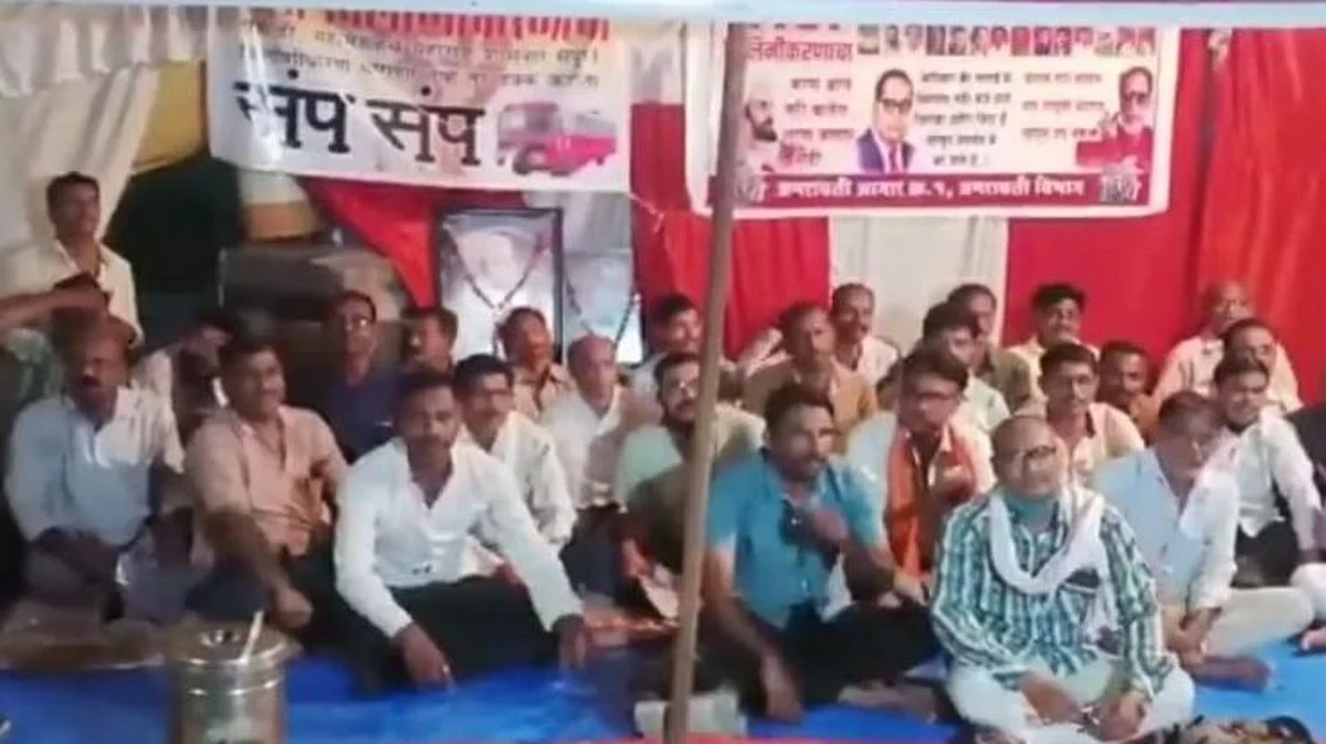अमरावती: एसटी कर्मचारी विलीनीकरणावर ठाम; जिल्ह्यात संप कायम...