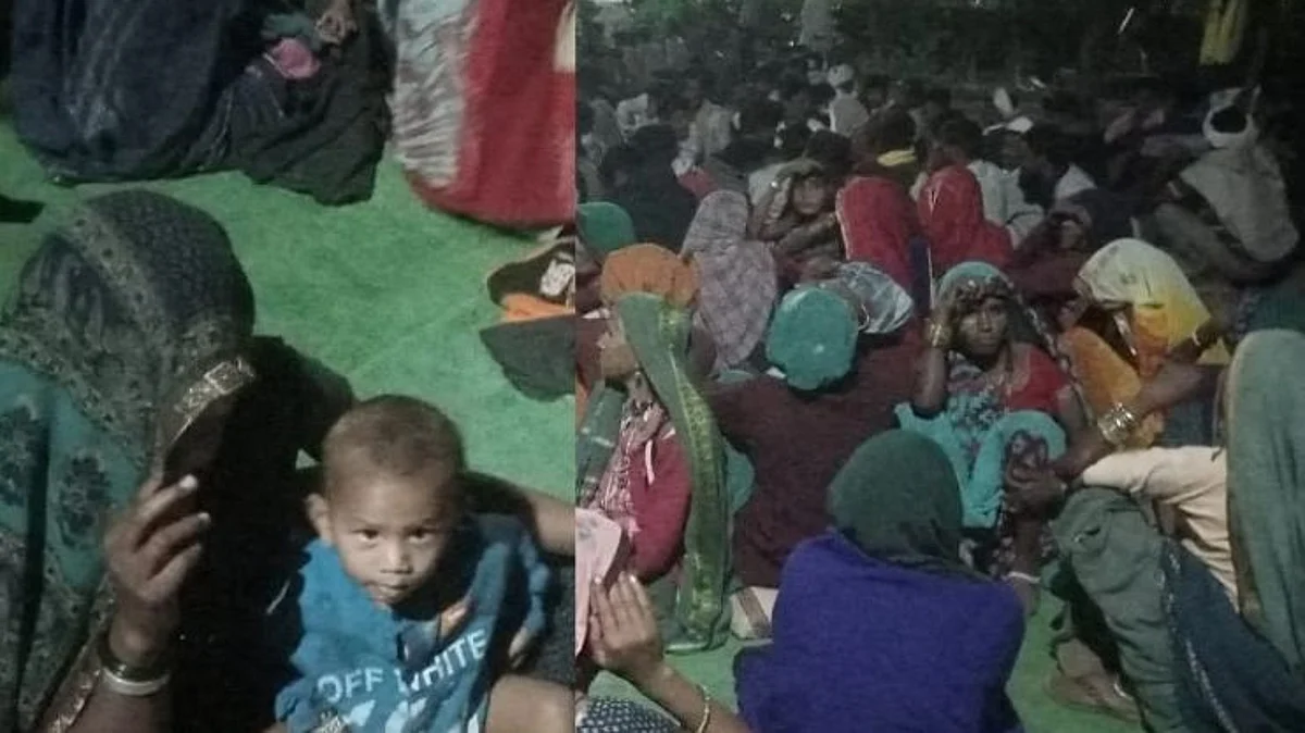 पाण्यासाठी आदिवासी महिलांचा संघर्ष; कडाक्याच्या थंडीतही चिमुकल्यांसह आंदोलन