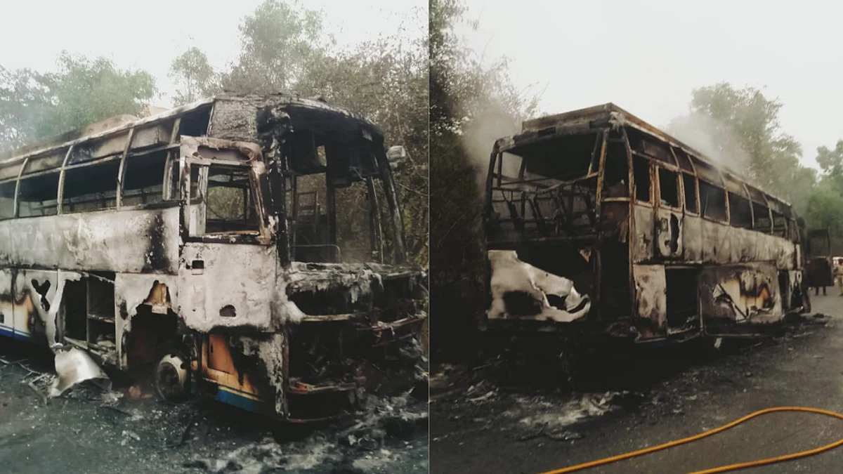 Burning Bus: सिंधुदुर्गात बर्निंग बसचा थरार, चालकाचं प्रसंगावधान, 37 प्रवासी थोडक्यात बचावले