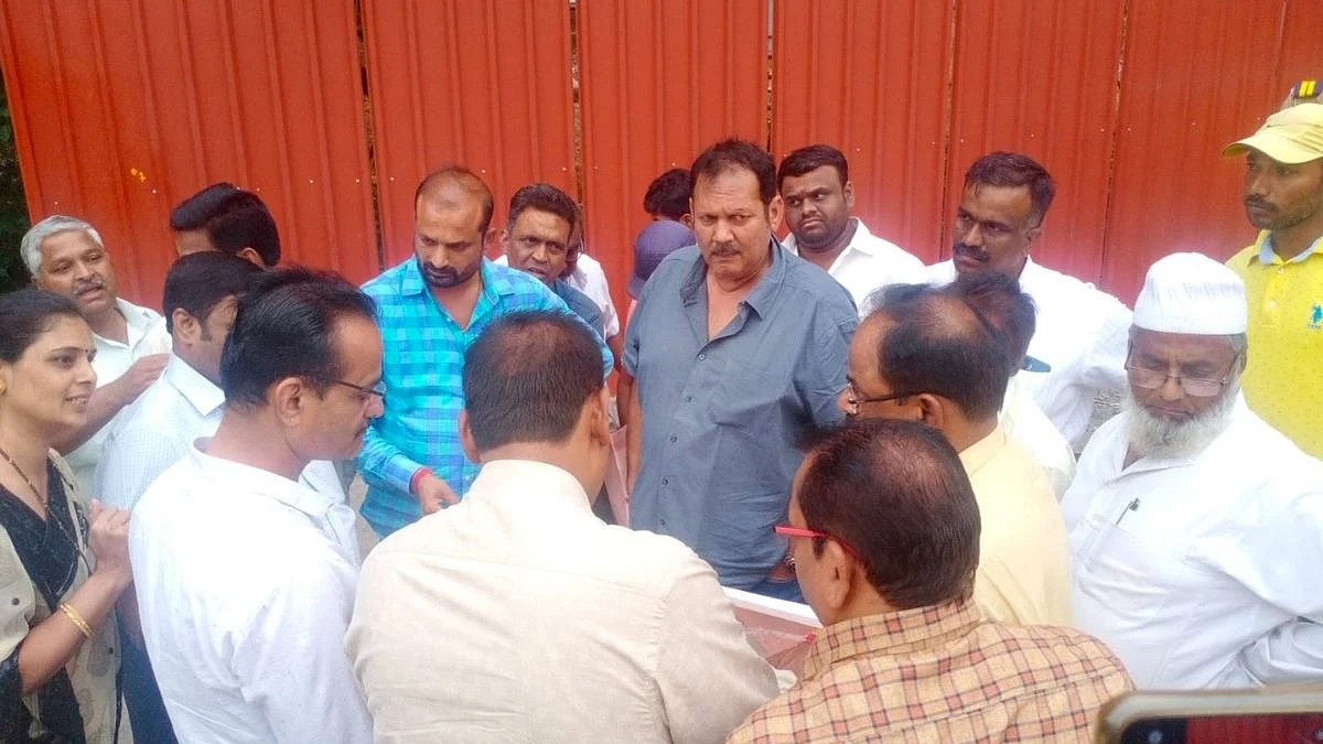 Satara: मालशे पुलाचा 'उद्याेग' उदयनराजेंनी पाहिला; ओढयाचा प्रवाह खूला करण्याचे दिले आदेश