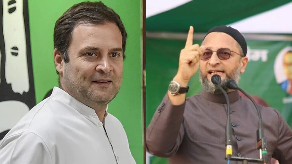 ...तर हैदराबादमधून निवडणूक लढवून दाखवा; ओवैसींचं राहुल गांधींना आव्हान