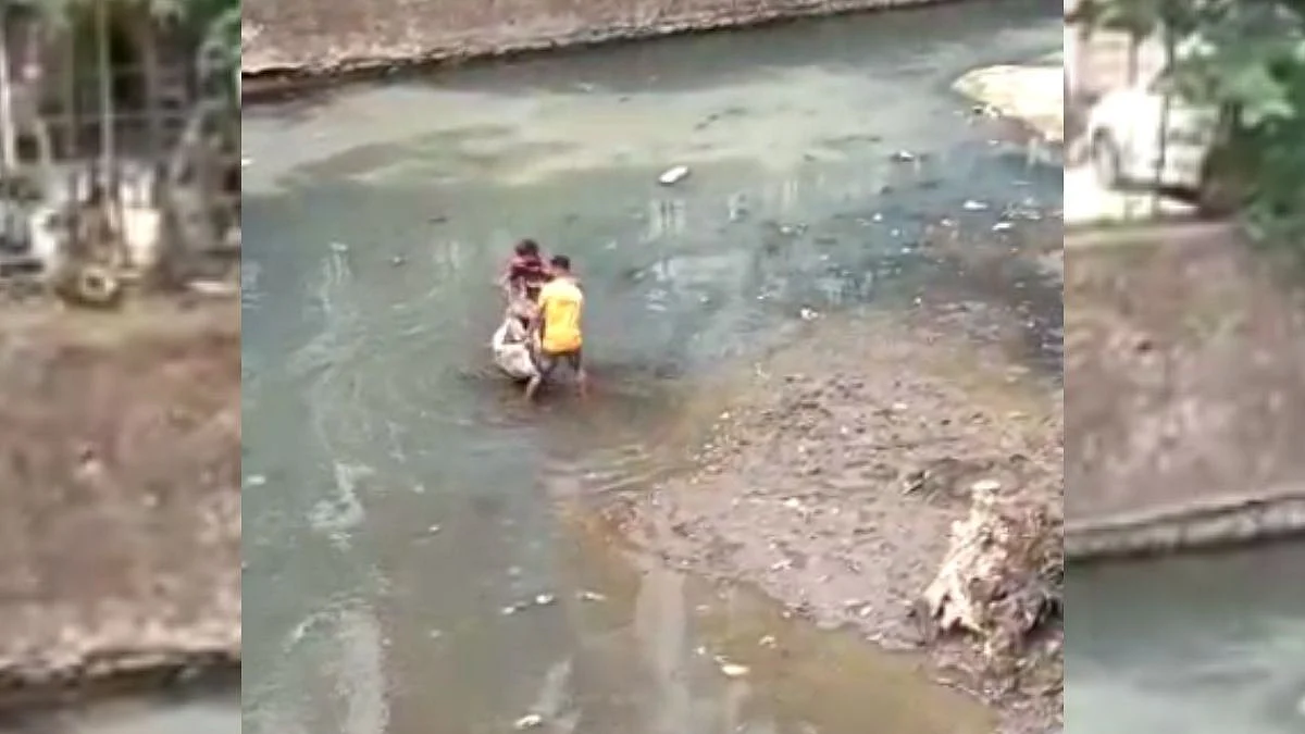 अखेर त्या ठेकेदाराला २५ हजाराचा दंड; साम टीव्हीचा दणका