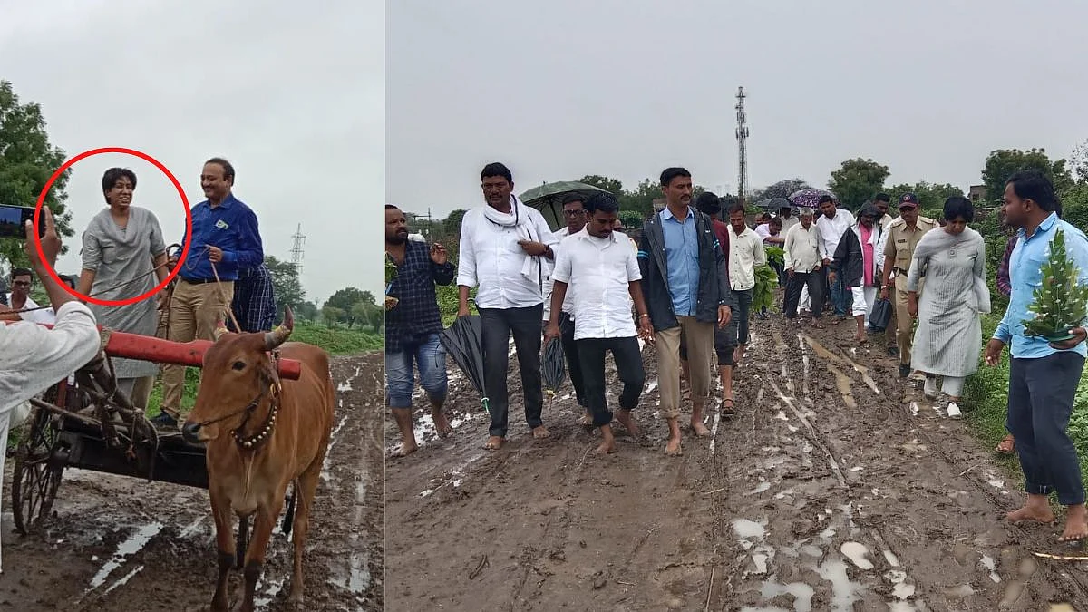 IAS Aanchal Goyal Travel By Bullock Cart Video