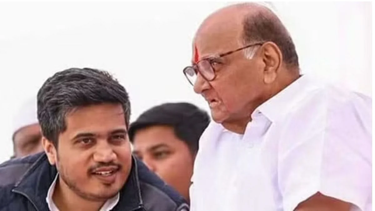 Rohit pawar and sharad pawar