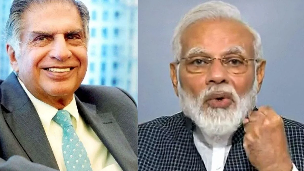 pm narendra modi and ratan tata