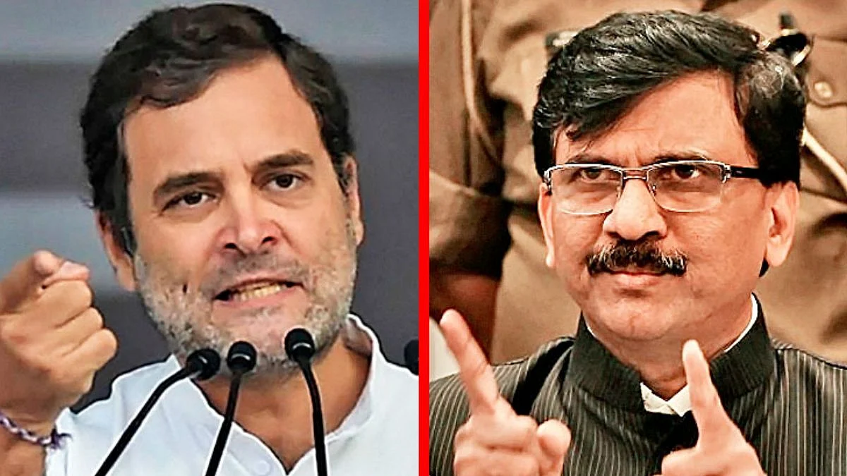 Shivsena Sanjay Raut, Congress Rahul Gandhi