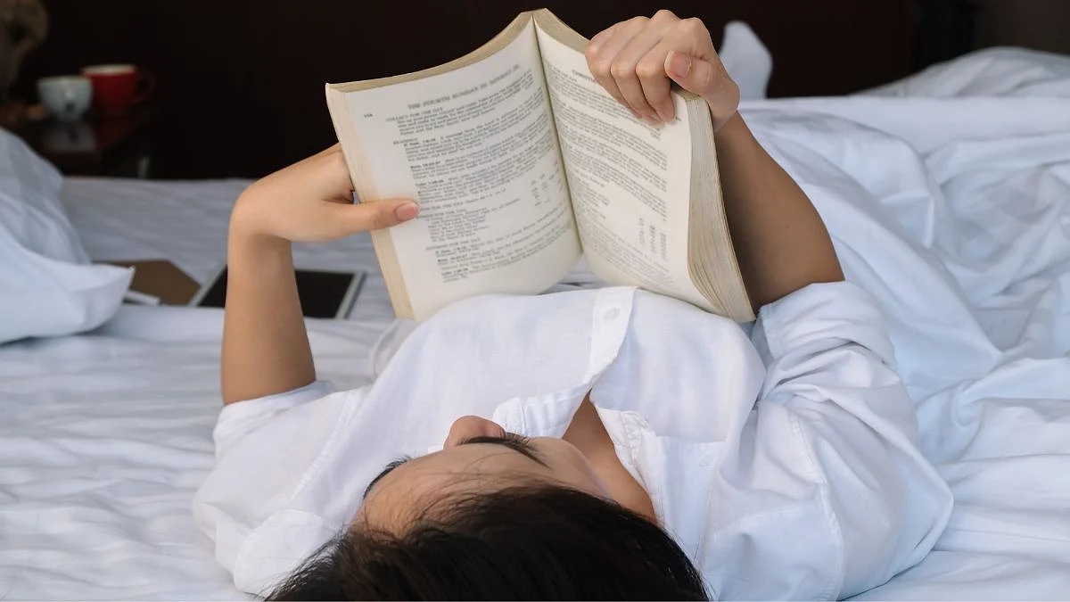 Reading Book Before Going Bed