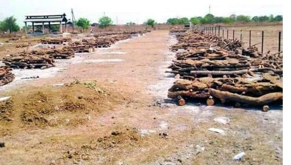 भंडाऱ्यात परीस्थिती गंभीर...!मृत्यू पूर्वीच सरण रचून ठेवण्याची आली वेळ