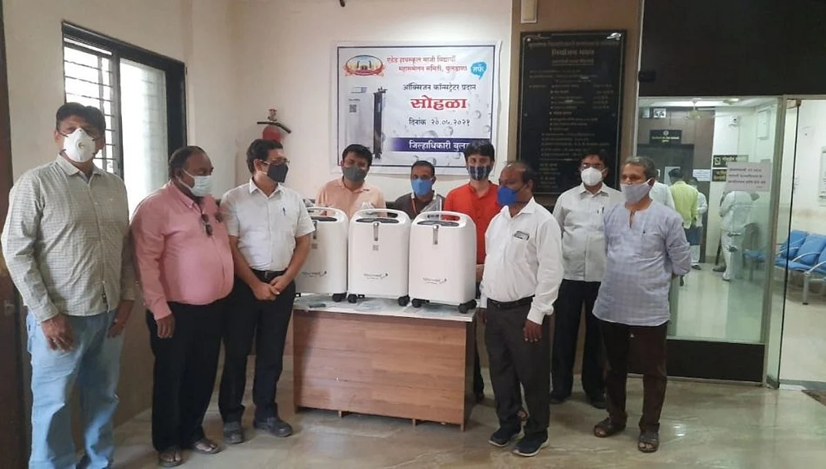 एडेड हायस्कुलच्या माजी विद्यार्थ्यांकडून बुलढाणा जिल्ह्यासाठी ऑक्सिजन कॉन्सन्ट्रेटर