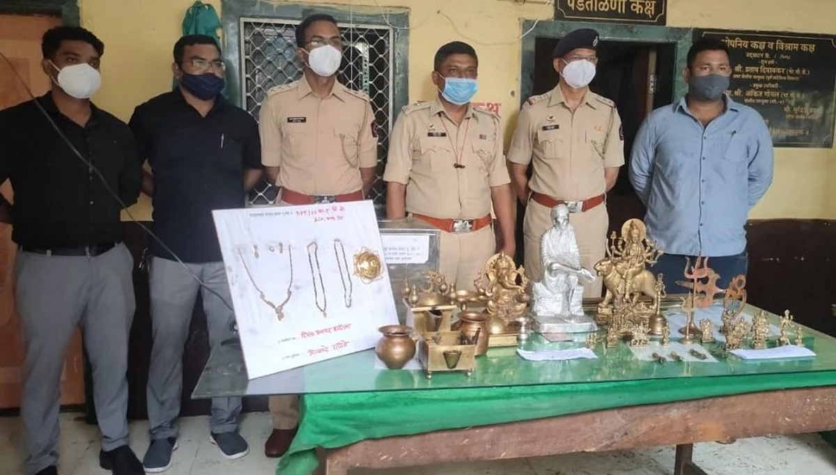 मंदीरात झालेल्या चोरीचा तपास पोलिसांनी लावला चुटकीसरशी !