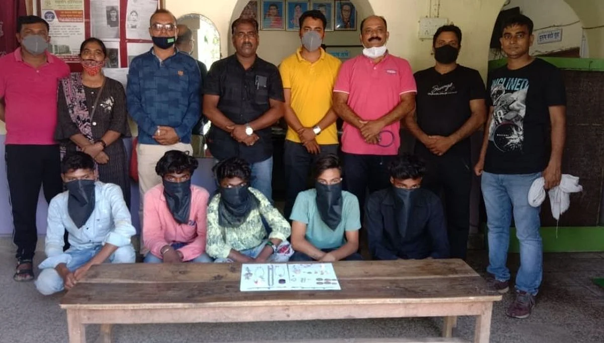 गोंदियात घरफोडी करणाऱ्या 6 आरोपींना अटक