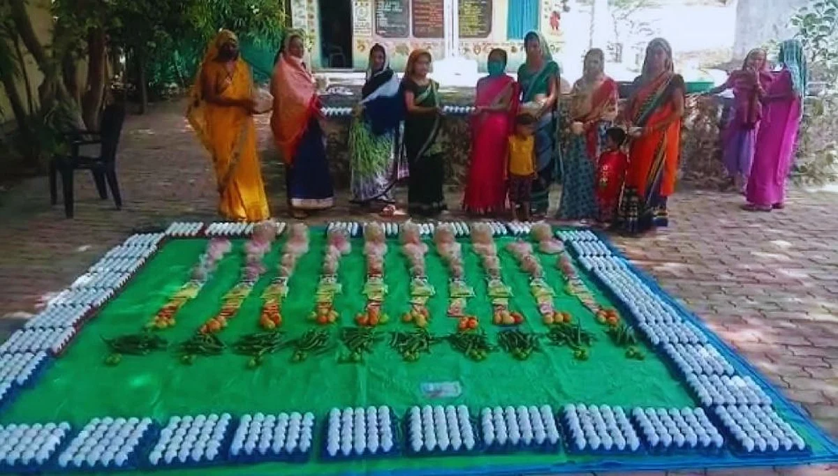 गर्भवती महिलांना अमृत योजने अंतर्गत वाटप करण्यात आला पोषक आहार