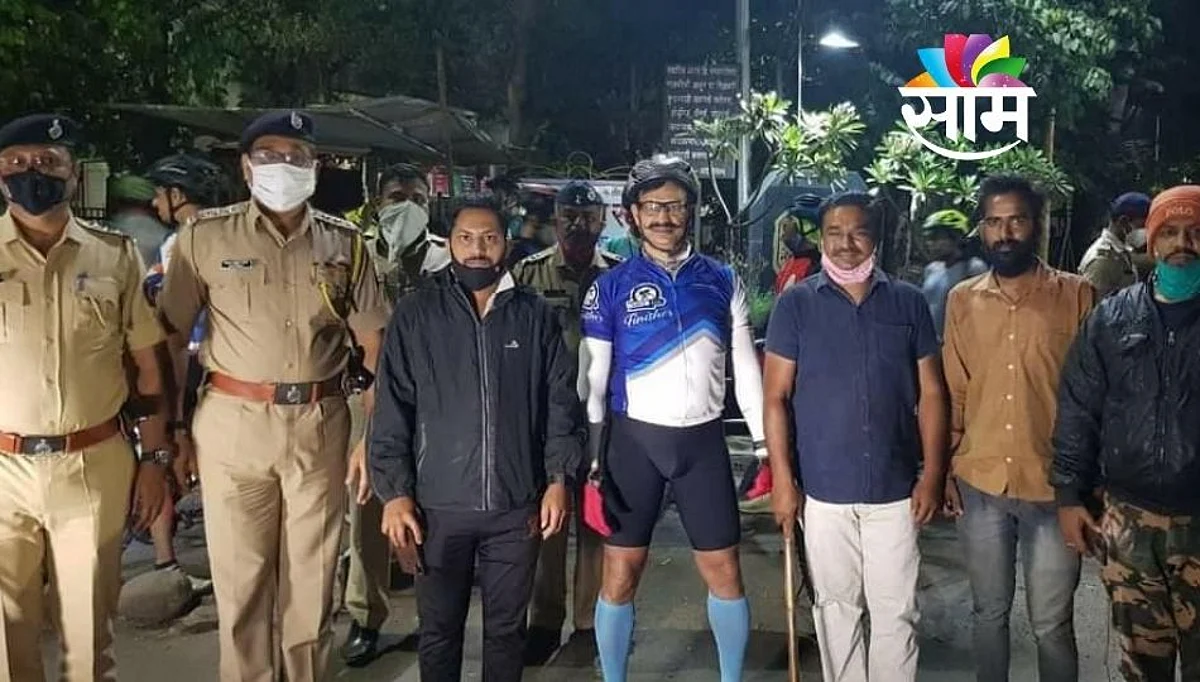 आयर्नमॅन पोलिस आयुक्तांची चक्क सायकलीवरुन गस्त