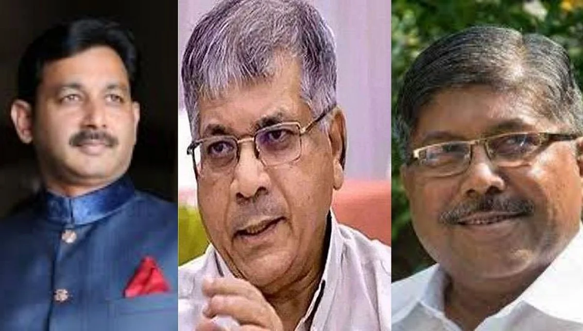 मराठा आंदोलनात काळे कपडे घालून प्रकाश आंबेडकर, चंद्रकांत पाटलांची एन्ट्री