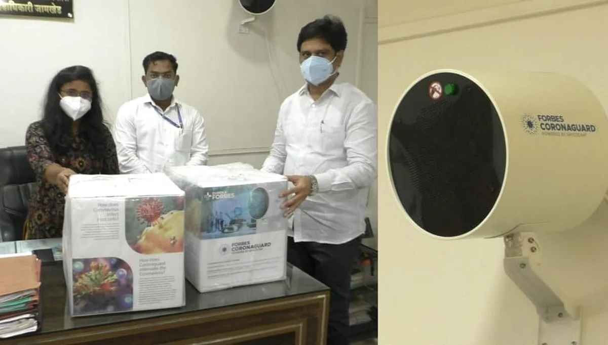 जामखेडला दिले कोरोना विषाणू निष्क्रिय करण्याचे 'यंत्र'