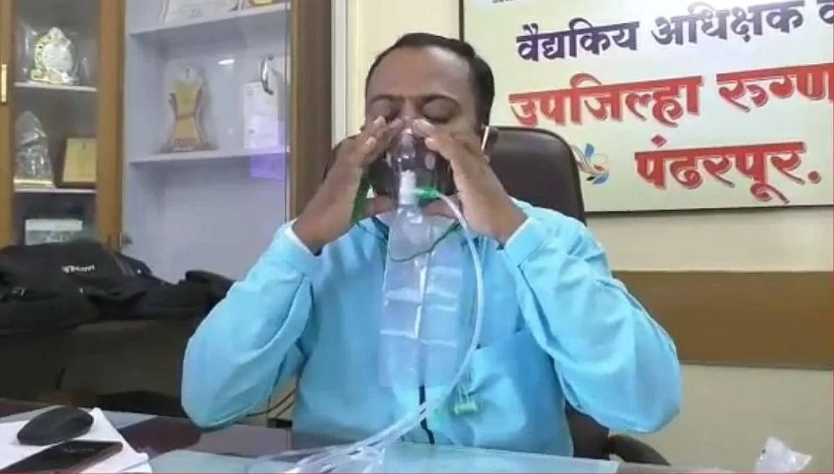 ऑक्सिजनची बचत करणारे जुगाड पंढरपुरात यशस्वी; डाॅ गिराम यांचा यशस्वी प्रयोग