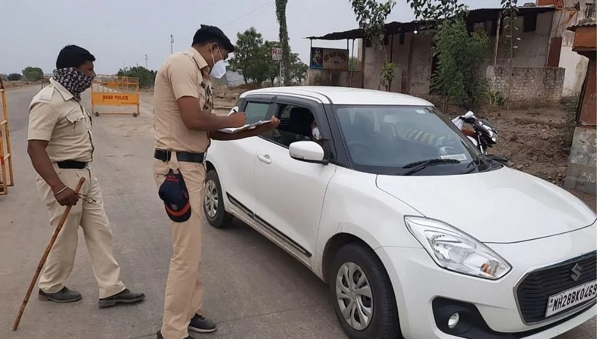 मराठवाडा विभागीय आणि बुलढाणा जिल्हाच्या सिमेवर पोलिसांचा कडक पहारा