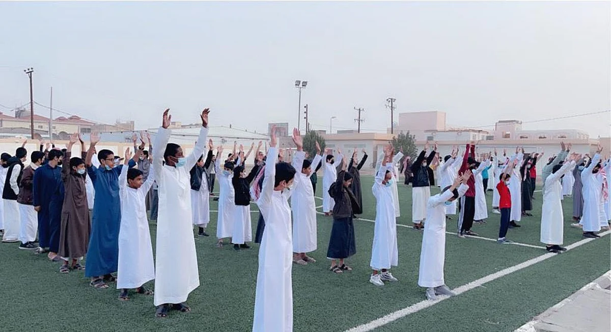 بالصور.. انتظام كبير للطلاب مع العودة الحضورية الكاملة بمدارس المملكة