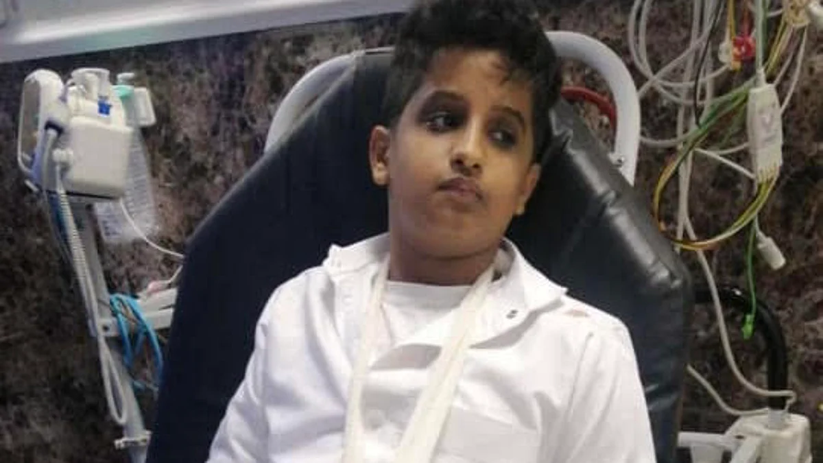 الطالب المصاب محمد الحكمي