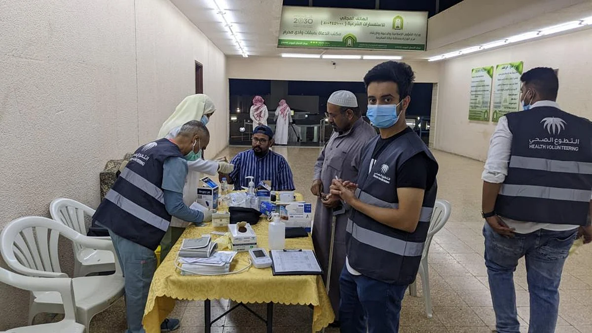 بـ"سواعد الصحة".. مواقيت الطائف تتحول إلى خلية لخدمة المعتمرين