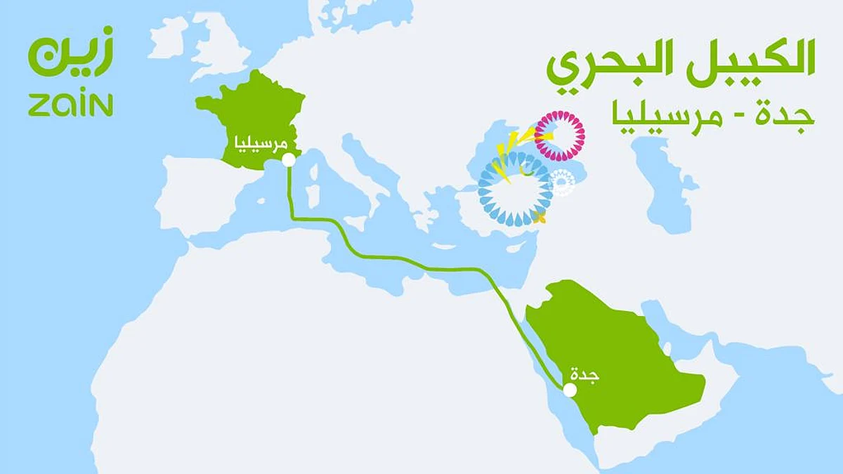 استثمار نوعي من "زين" لربط جدة ومرسيليا بـ"الكابل البحري J2M"