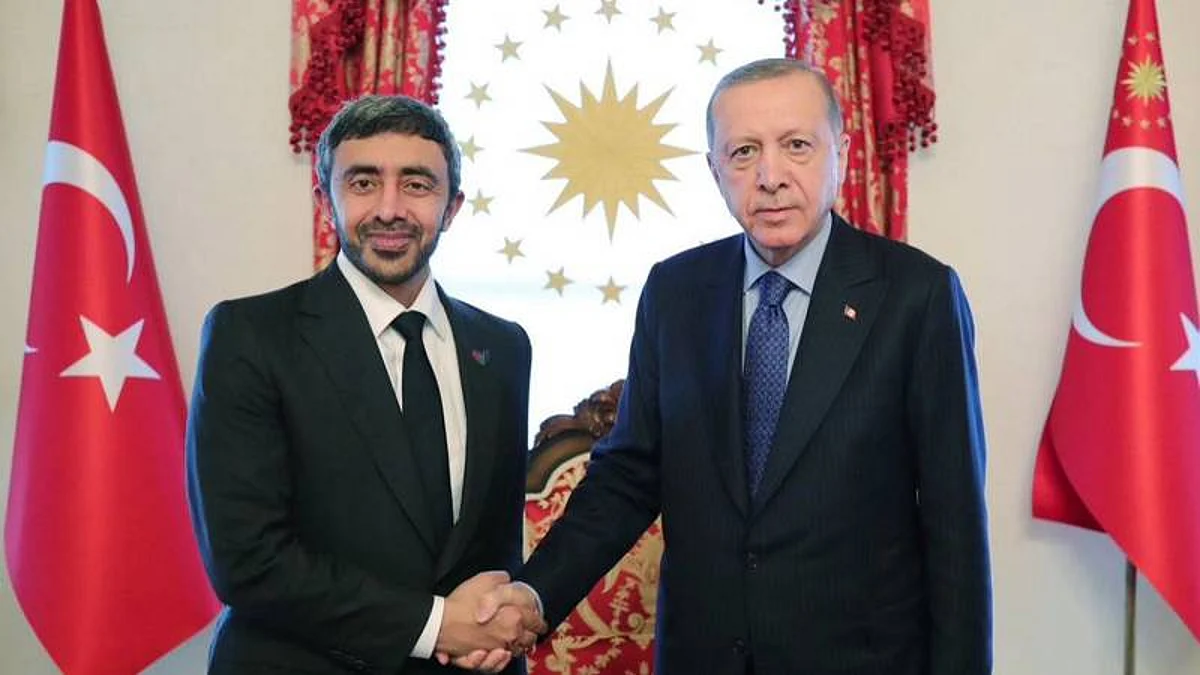 "الرئيس التركي" يستقبل عبد الله بن زايد