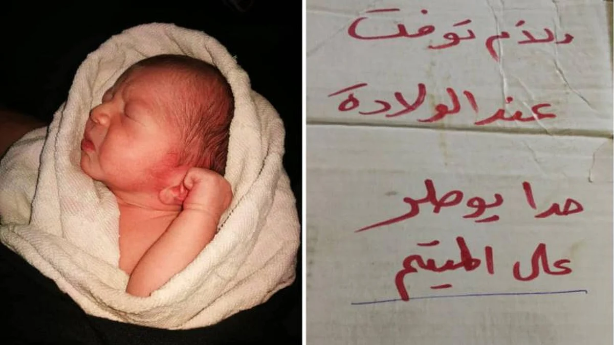 سوريا.. العثور على رضيع وبجانبه ورقة مكتوب فيها "الأم توفيت عند الولادة"